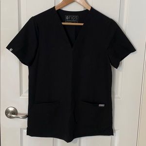 Figs black small Casma 2 pocket top.